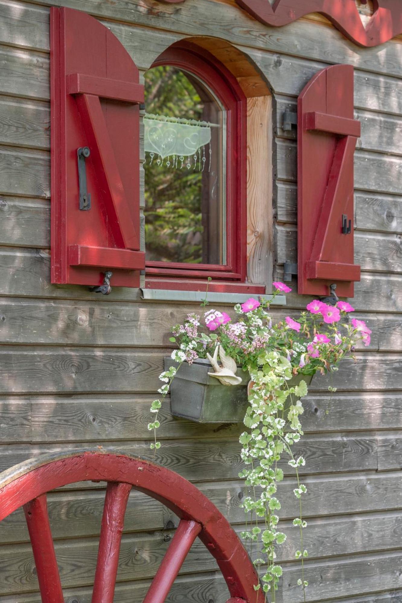 Bed and Breakfast Roulotte Le Temps De Rever Saint-Michel-sur-Meurthe Exterior foto